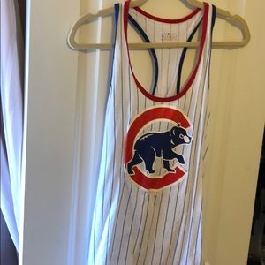 Chicago Cubs tank, glitter C.